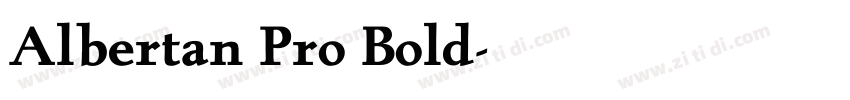 Albertan Pro Bold字体转换